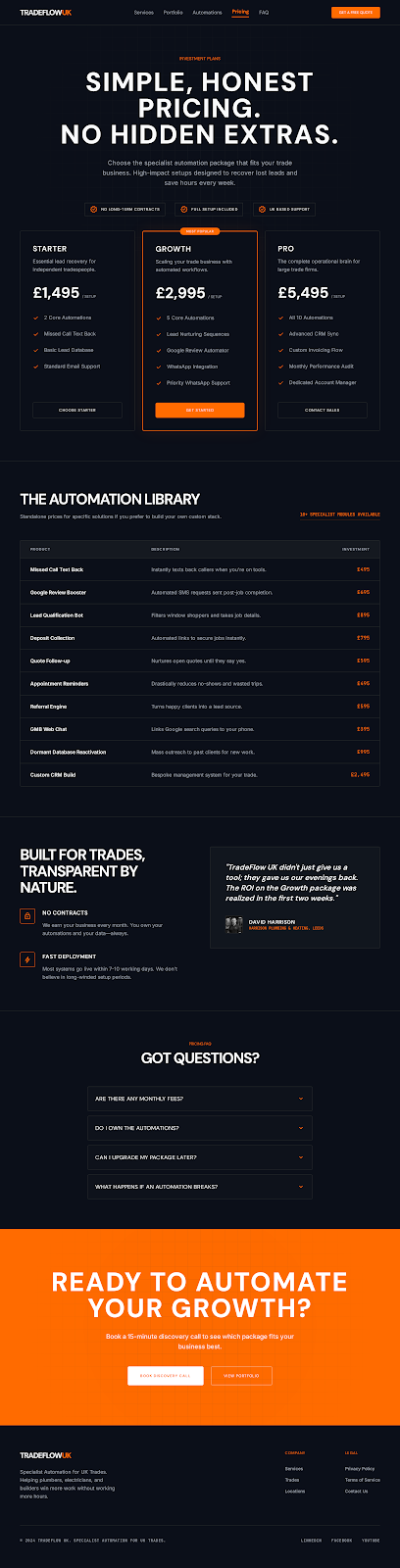 Pricing & packages